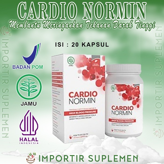 Cardionormin Herbal Hipertensi dan Jantung Original 20 Kapsul