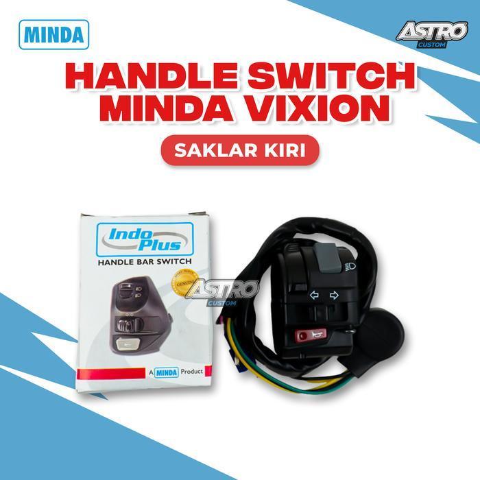 Saklar Kiri Vixion Nmax & Cocok Ubahan Modifikasi Merk Minda R15 Rx King Aerox Lexi PCX Vario Lampu 