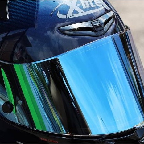 Visor Helm Nolan X-Lite Xlite X802RR X802R X802 X706 Race Iridium Blue