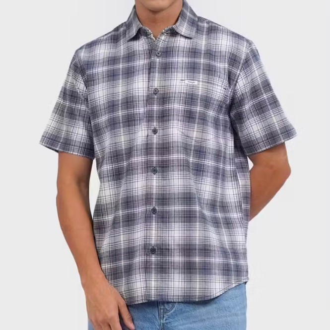 Kemeja Original WRANGLER GRAFT 04P25 Navy