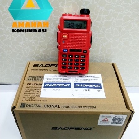 ht baofeng uv 5r biru kuning merah hitam dual band original