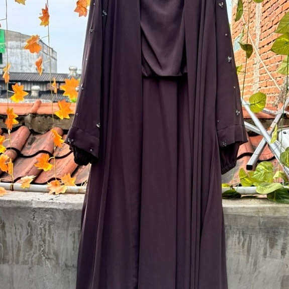 gamis ceruty + outer