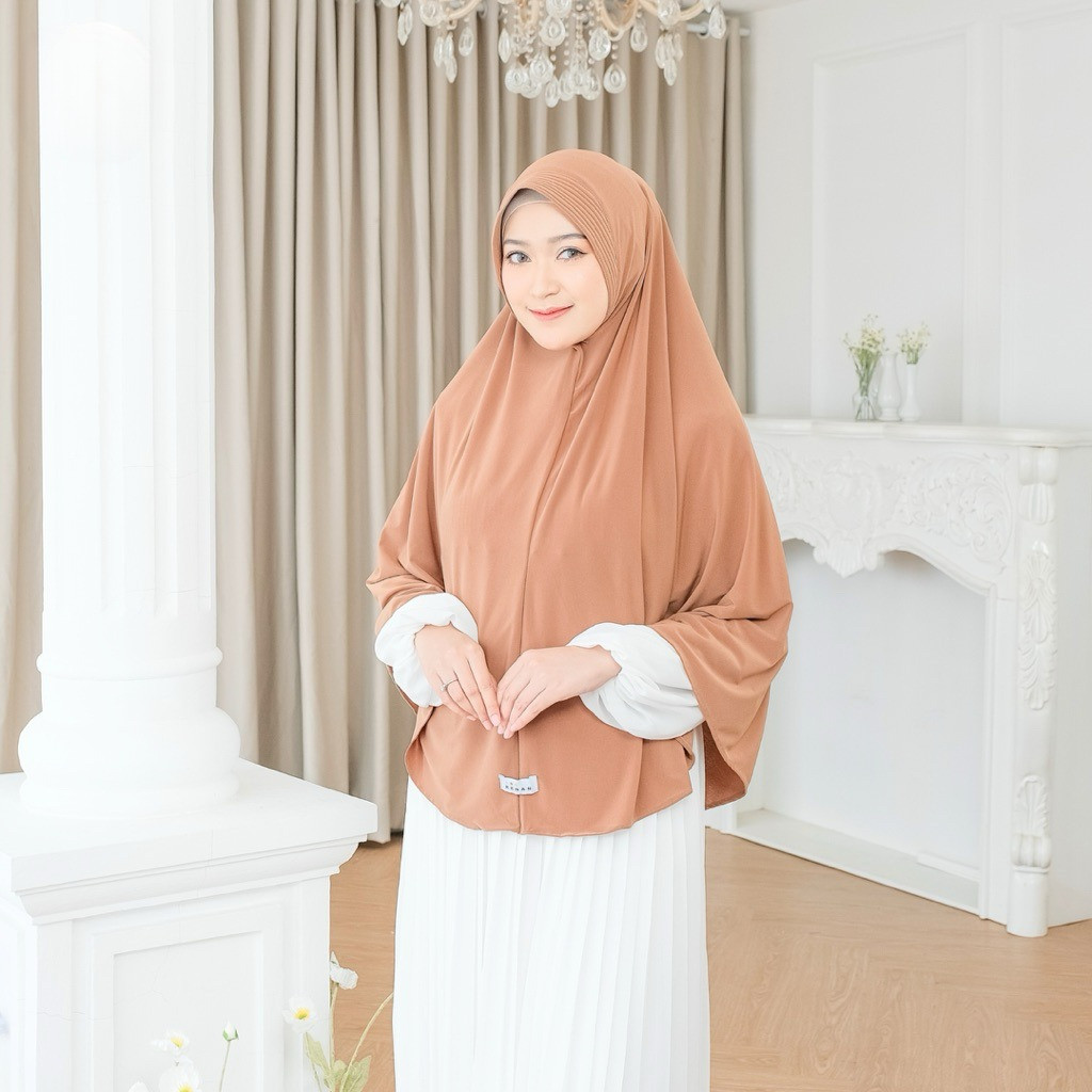KENAN - Sabrina Instan Hijab Bergo Daily Ped Size XL Jumbo