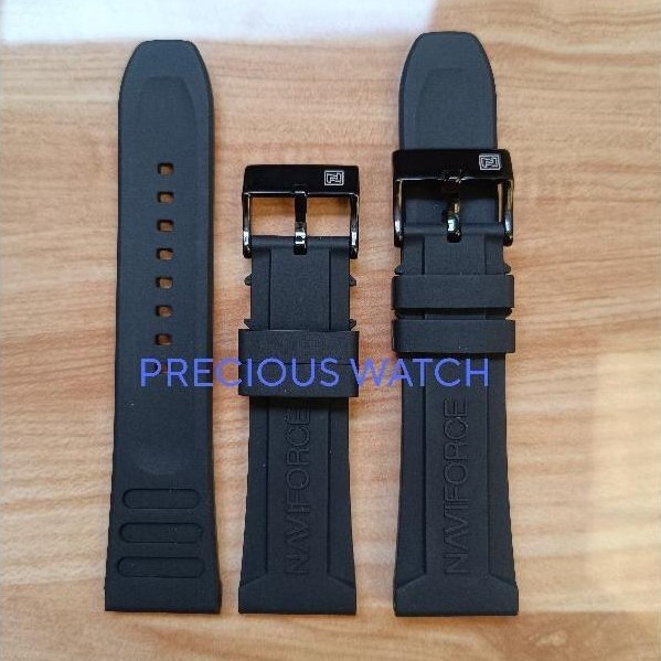 Tali jam NAVIFORCE ORIGINAL Strap Jam NAVIFORCE Tali Jam NAVIFORCE Tali Jam Tangan Strap Rubber 24mm
