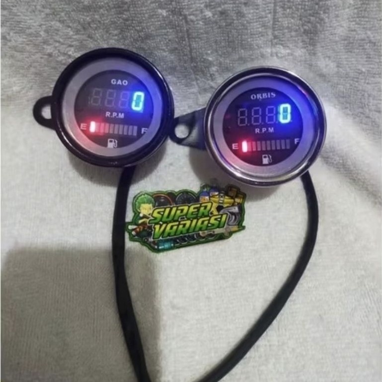 RPM DIGITAl BARU Indikator bensin rpm digital plus ampere bensin digital rpm digital motor