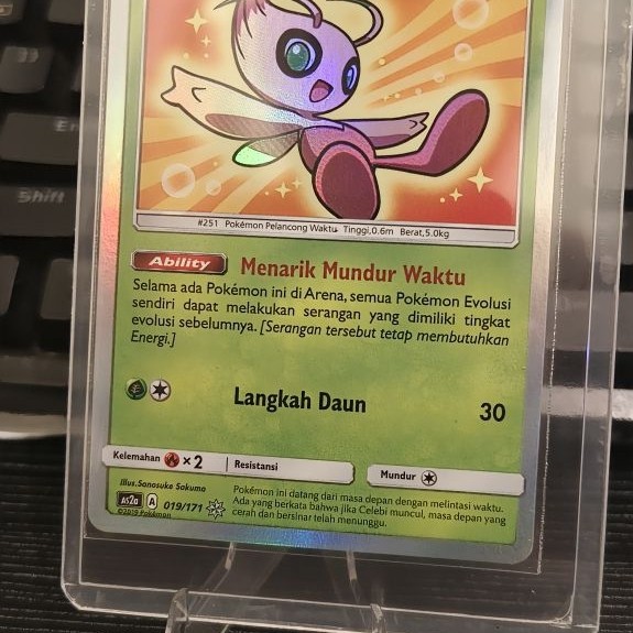 Celebi Berkilau Indo pokemon tcg