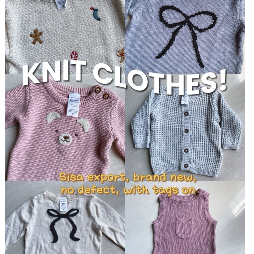 SISA EXPORT BRANDED CLOTHES Baju Bayi Knit Brand New No defect