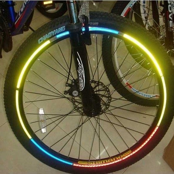Stiker Reflektor Velg Ban Sepeda Pelek Reflektif Sticker Rim