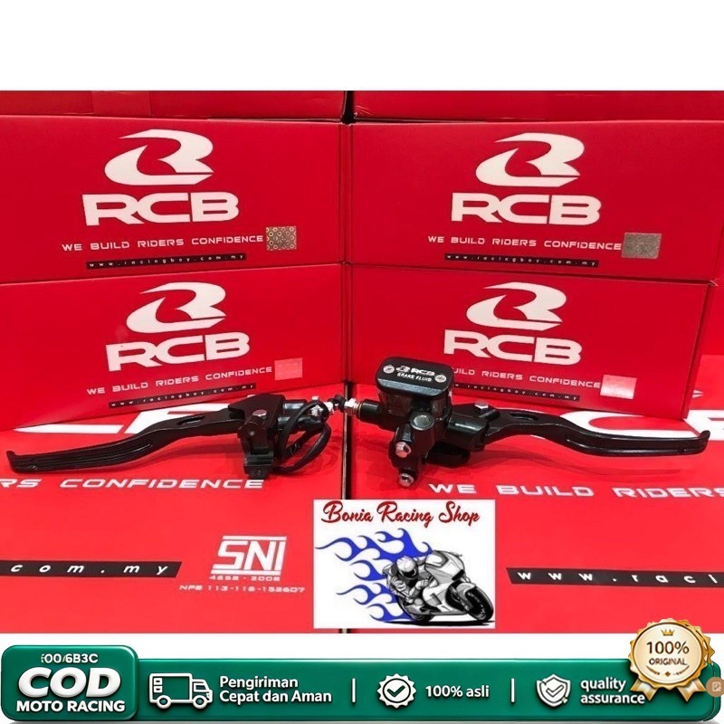 RCB Paket Master Rem E-3 Kotak 12.7MM/14MM Dan Kopling RCB E-2 (bisa diaplikasikan ke motor matic)