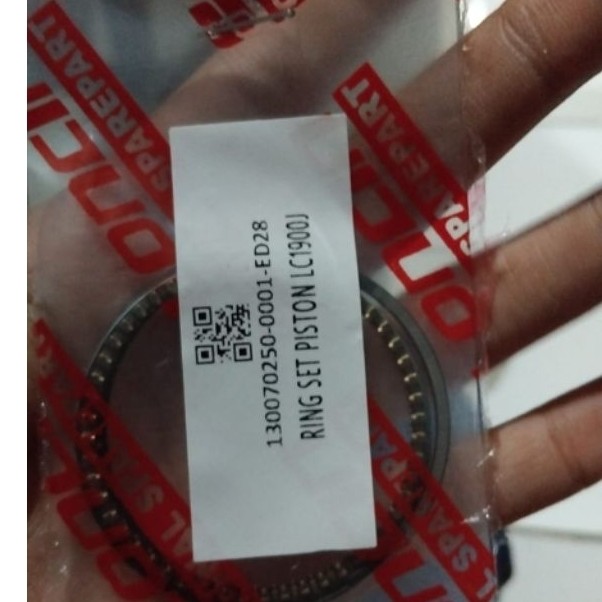 RING PISTON MESIN GENSET LONCIN LC 1900J / RING SEKER LC1900J ORIGINAL
