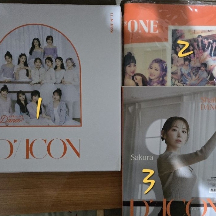 DICON Vol.11 IZ*ONE Shall We Dance Deluxe Version Photobook Desk mat Official Ori Original Kpop Phot