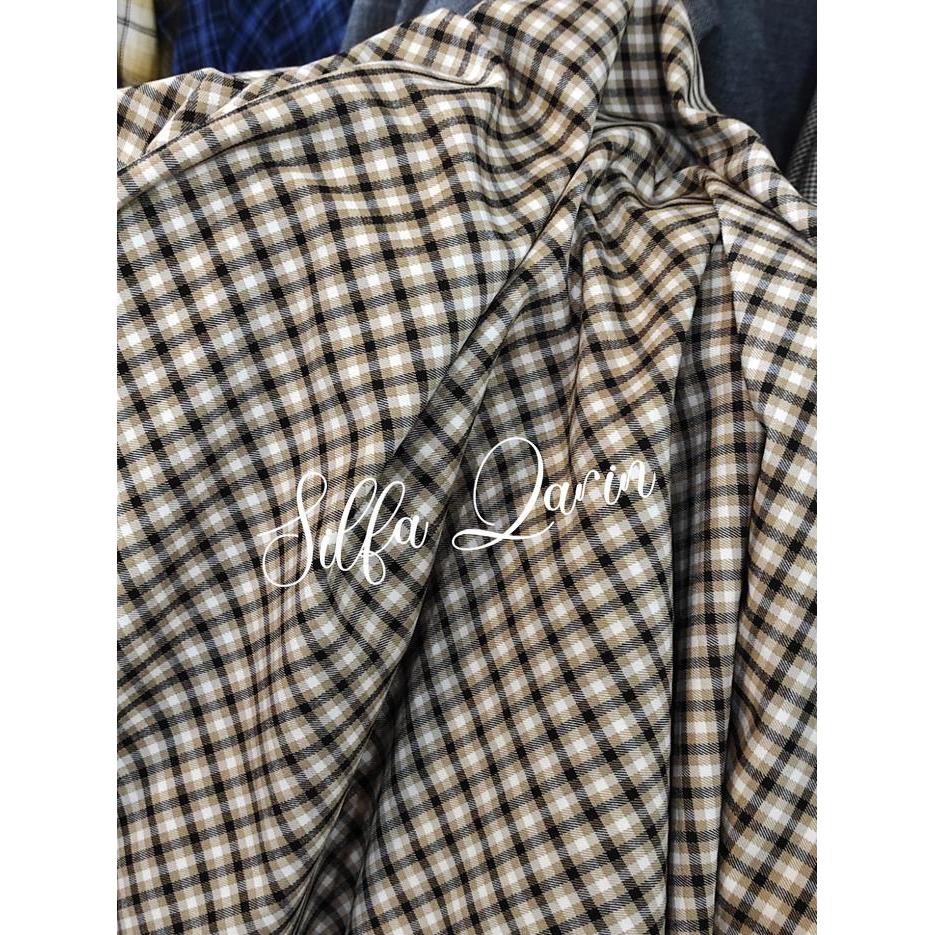 Kain Blazer/Celana Semi Wool Motif Kotak _ Bahan Semi Wool Motif Kotak - No.31