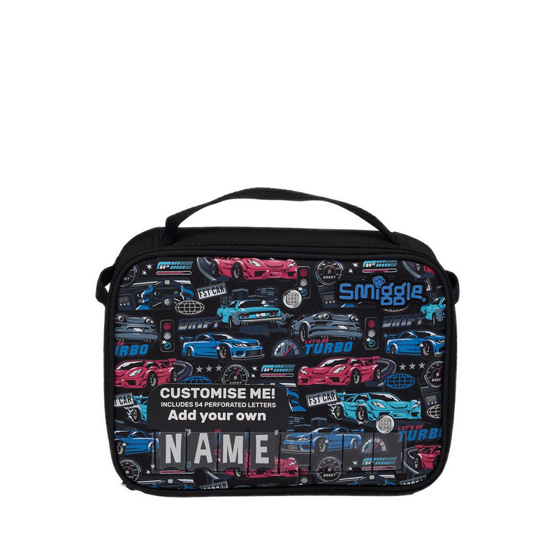 Smiggle Aspire Oblong Attach ID Lunchbox - IGL459714BLK