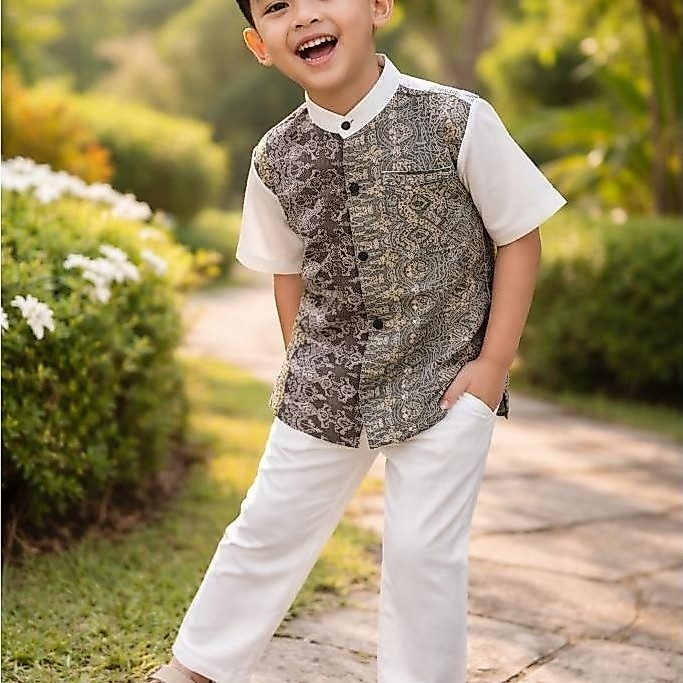 LIMITED HALOMAM - AQSO KOKO ANAK ( BAJU KOKO ANAK / SETELAN ANAK 6 BULAN - 8 TAHUN )