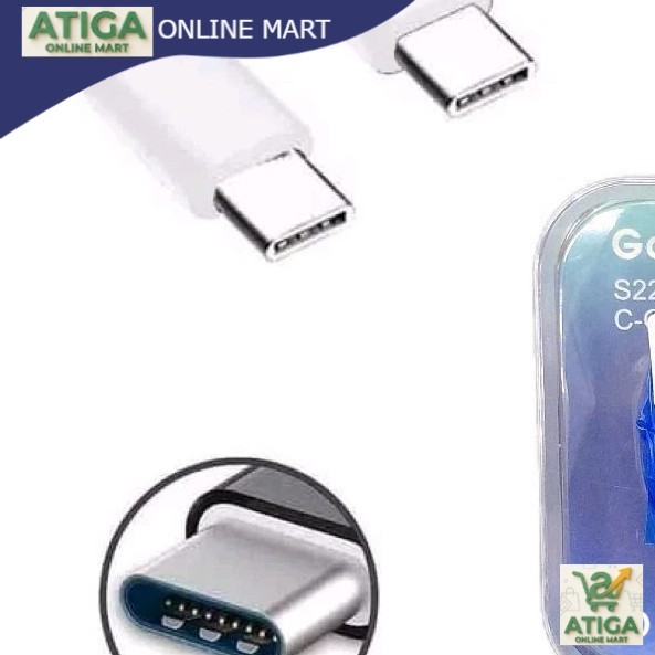 (ATG) Kabel Data Samsung Galaxy Colokan Type-C To C Pack DOS