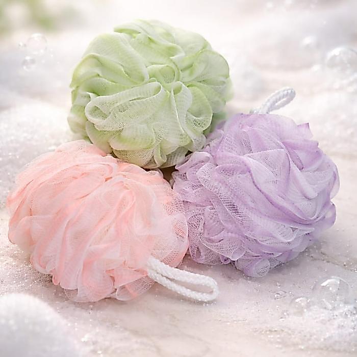 SHOWER PUFF BATH PUFF BUSA SPONS MANDI SHOWER PUFF SIZE BESAR & PADAT Plastik