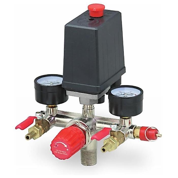 Otomatis Kompresor Set & Kran & Safety Valve & Regulator & Manometer