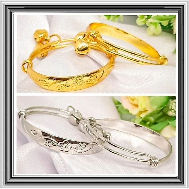 Gelang Kerincing titanium bayi dan anak Gelang Anak Bayi Gelang Titanium Anti Luntur