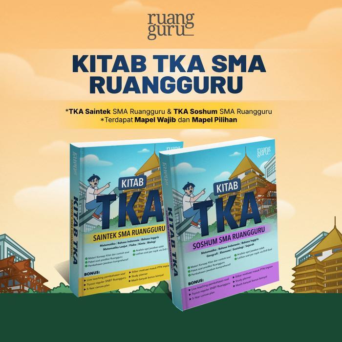 New Kitab TKA SMA RuangguruPremium - TKA Saintek, Tanpa Kuota