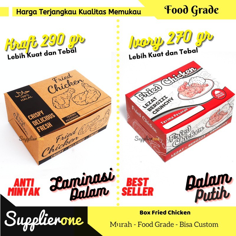 Box Fried Chicken / Dus Fried Chicken / Kemasan Fried Chicken / Box Ayam Goreng / Kemasan Fried Chic