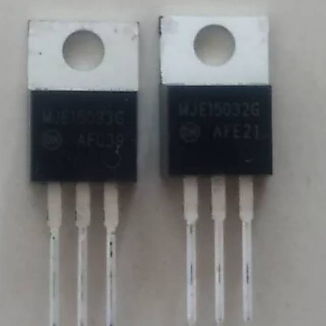 SATU SET TRANSISTOR MJE 15032 DAN MJE  15033 ORIGINAL 15032 15033