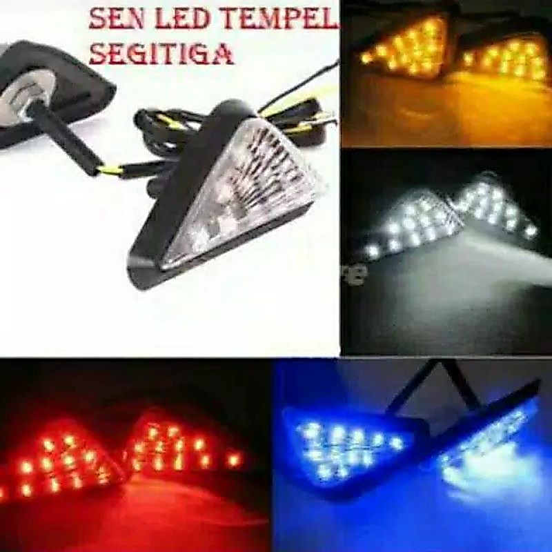 Sen sein tempel LED segitiga ninja / Vixion/ cb150r/ R25 /R15