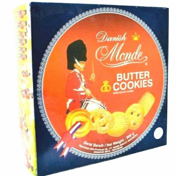 PROMO  BISCUIT DANISH MONDE BUTTER COOKIESN KALENG BESAR 908 gram -  Biskuit  Kering