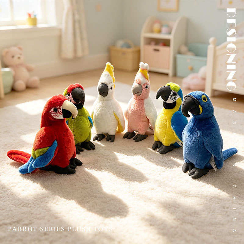 Boneka Burung Beo Baru, Boneka Flamingo, Boneka Burung Toucan