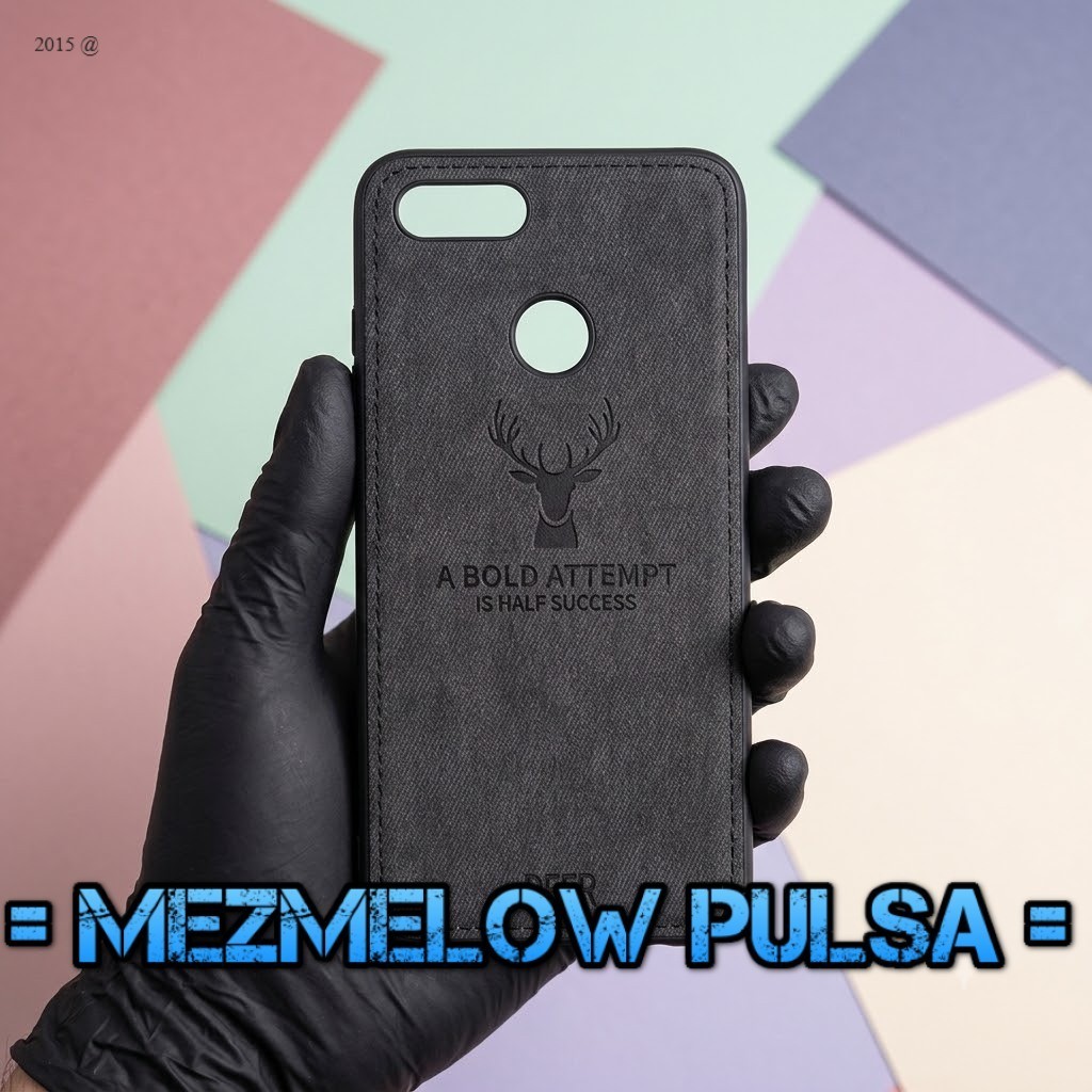 Case Cloth Jeans / Casing Cover Leather Canvas Rusa Case OPPO A7 / OPPO A12 / OPPO A5S