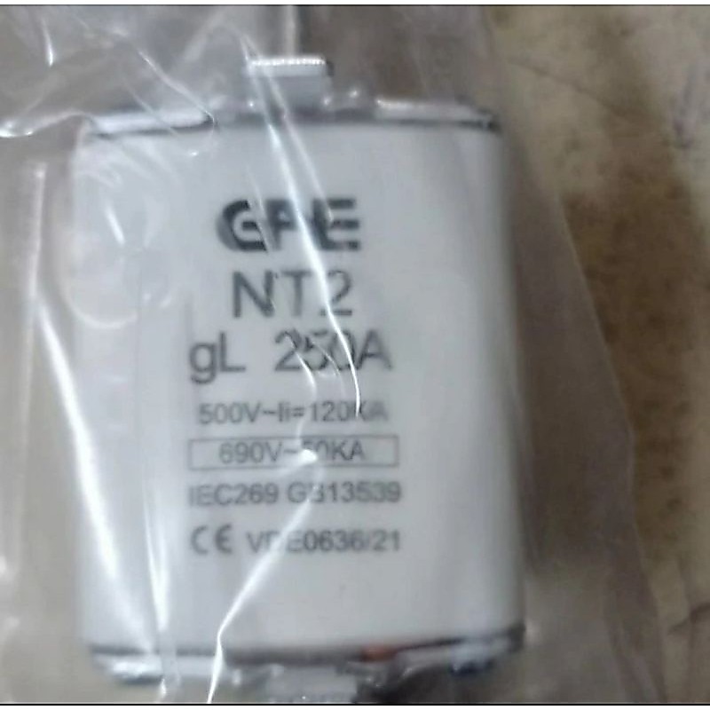 NT FUSE Size 2 GAE 200A / 250A / 300A / 315A / 350A / 400A NT2 Ampere gL NH Fuse Sekring GAE ORIGINA