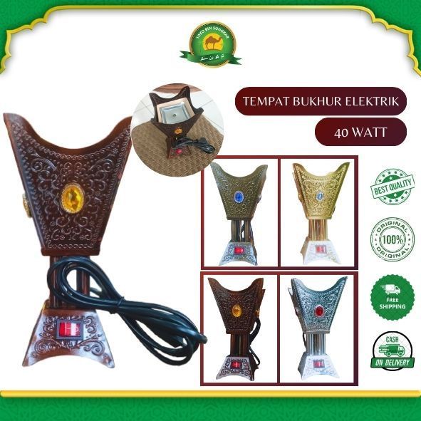 tempat bakaran bukhur buhur dupa arab oud elektrik listrik lampu