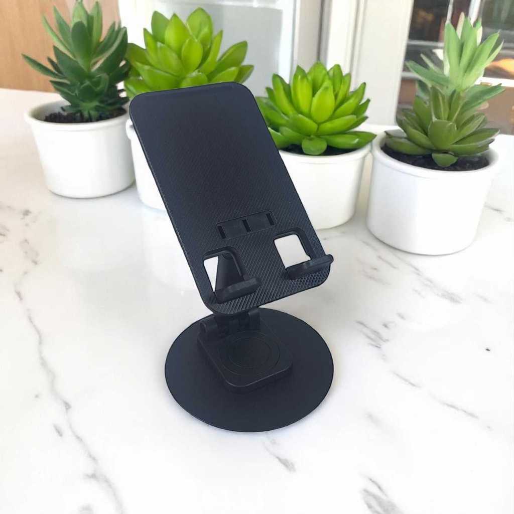 COD Stand Phone Holder Dudukan Tempat HP Smartphone Di Meja Lantai Model Lipat Fleksibel Portable Ba