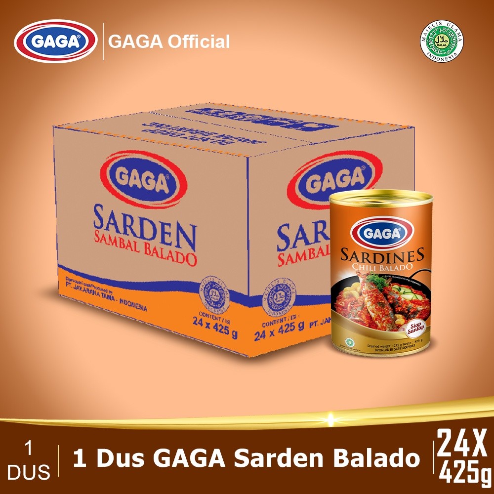GAGA Sarden Balado 155g (1 dus = 60 pcs)