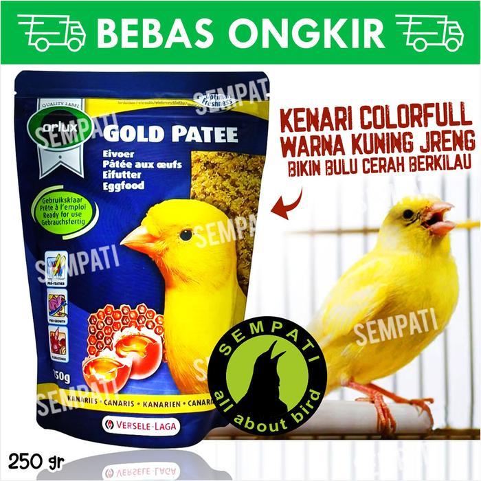 Ready SEMPATI PAKAN BURUNG KENARI KUNING LOVEBIRD GOLD PATTE YELLOW VERSELE LAGA