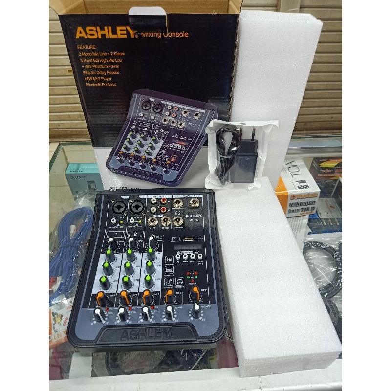 Komponen Mixer Ashley SM-402 Bluetooth 4 Chanel