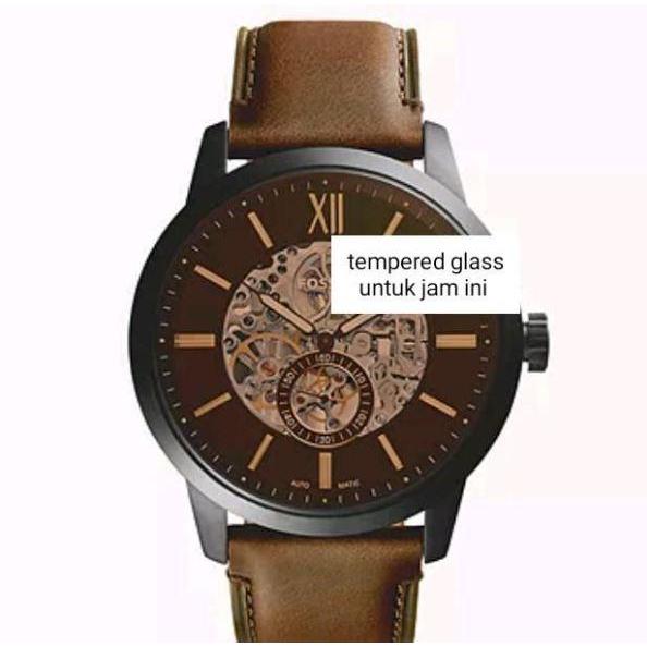tempered glass untuk FOSSIL Townsman 48mm ME3155 ME 3155 anti gores jam tangan tempered glass pelind