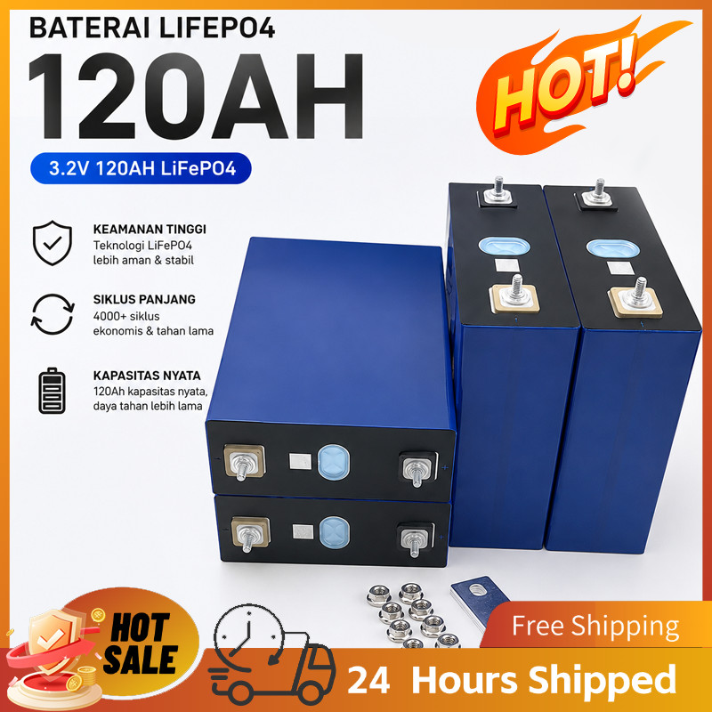 3.2v 120ah 100AH Lifepo4 COD baterai baru 2026 CATL/BYD Battery Lifepo4 12v Battery Lifepo4 UPS CATL