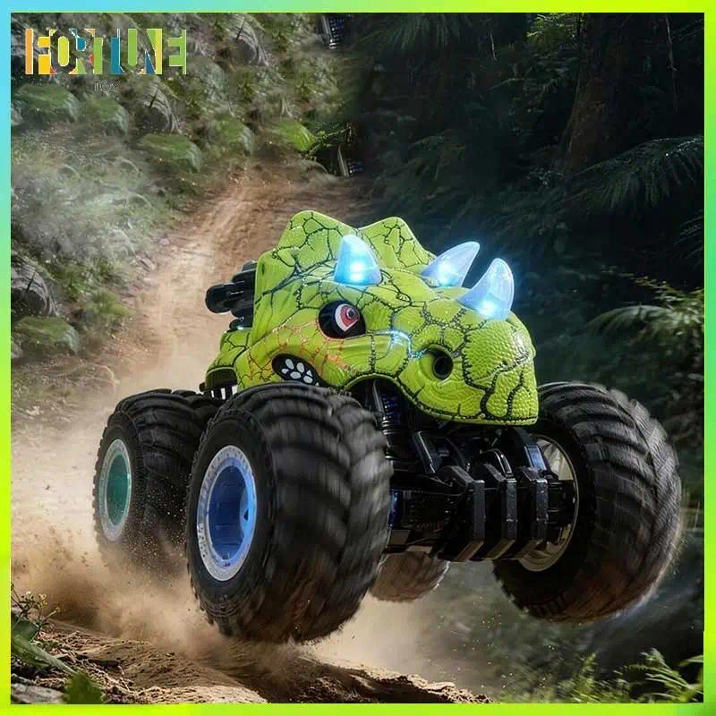 New Remote Control Off-Road Vehicle Light Music Spray Remote Control Toy nosaur Children Toy Car Mod