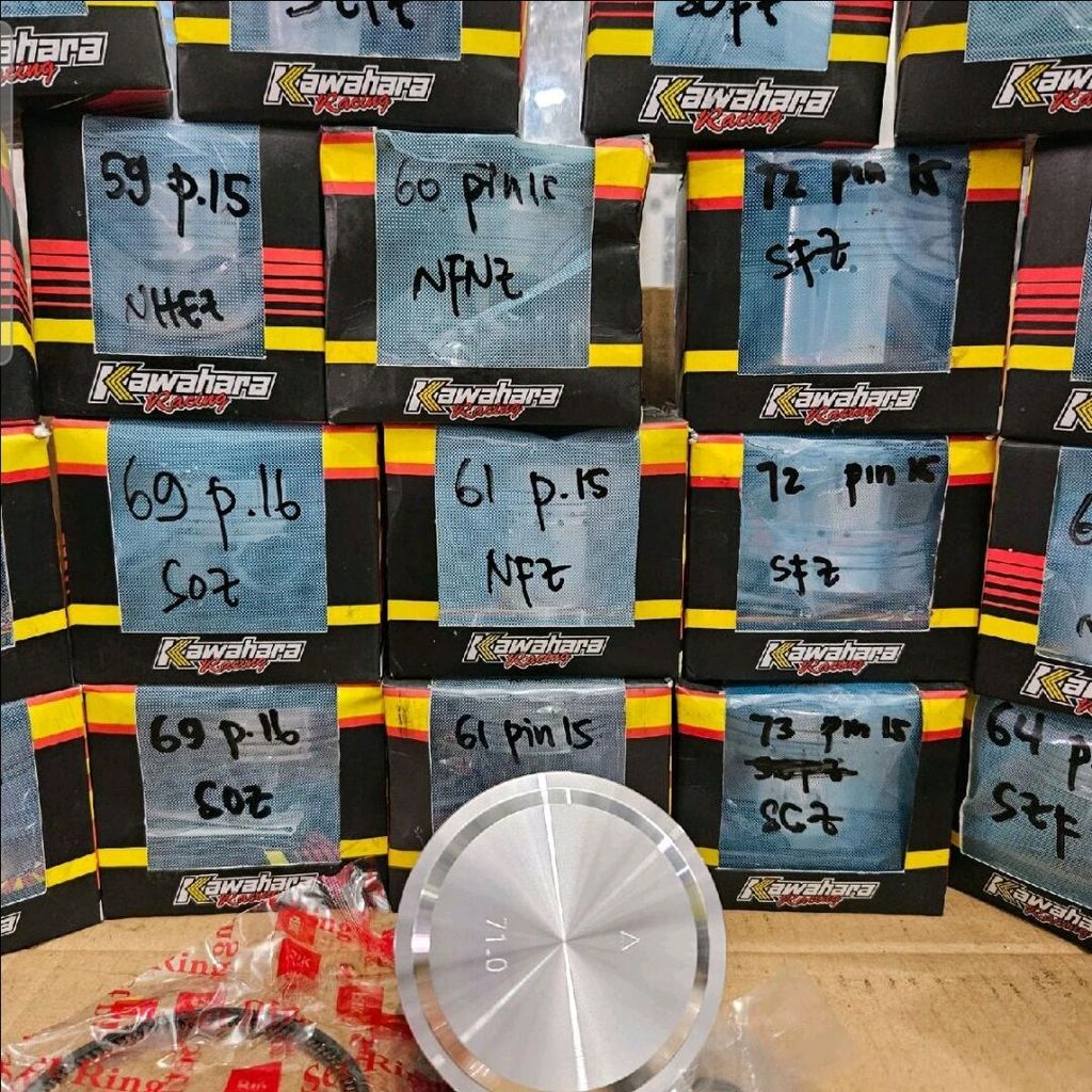 Seher kawahara pin 15 piston kit kawahara pin 15 58.5 59 61 62 64 65 66 67 69 70 71 72 74 pin 15 mm