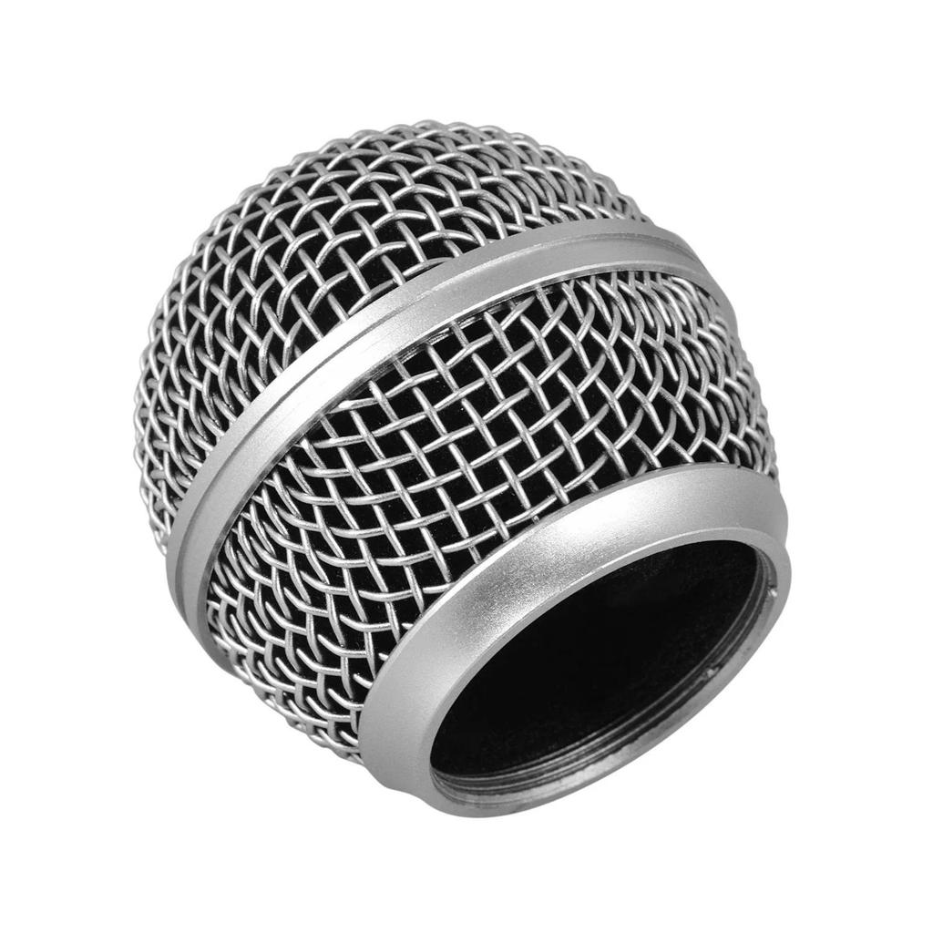 Microphone Grille Mic Replacement Ball Head Compatible with Shure SM58/SM58S/SM58LC/BETA58/BETA58A/S