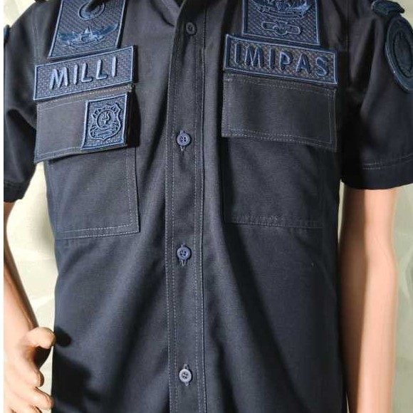 BAJU KEMEJA TACTICAL KEMENIMIPAS BIRU DONGKER TERBARU MOHON BACA DESKRIPSI