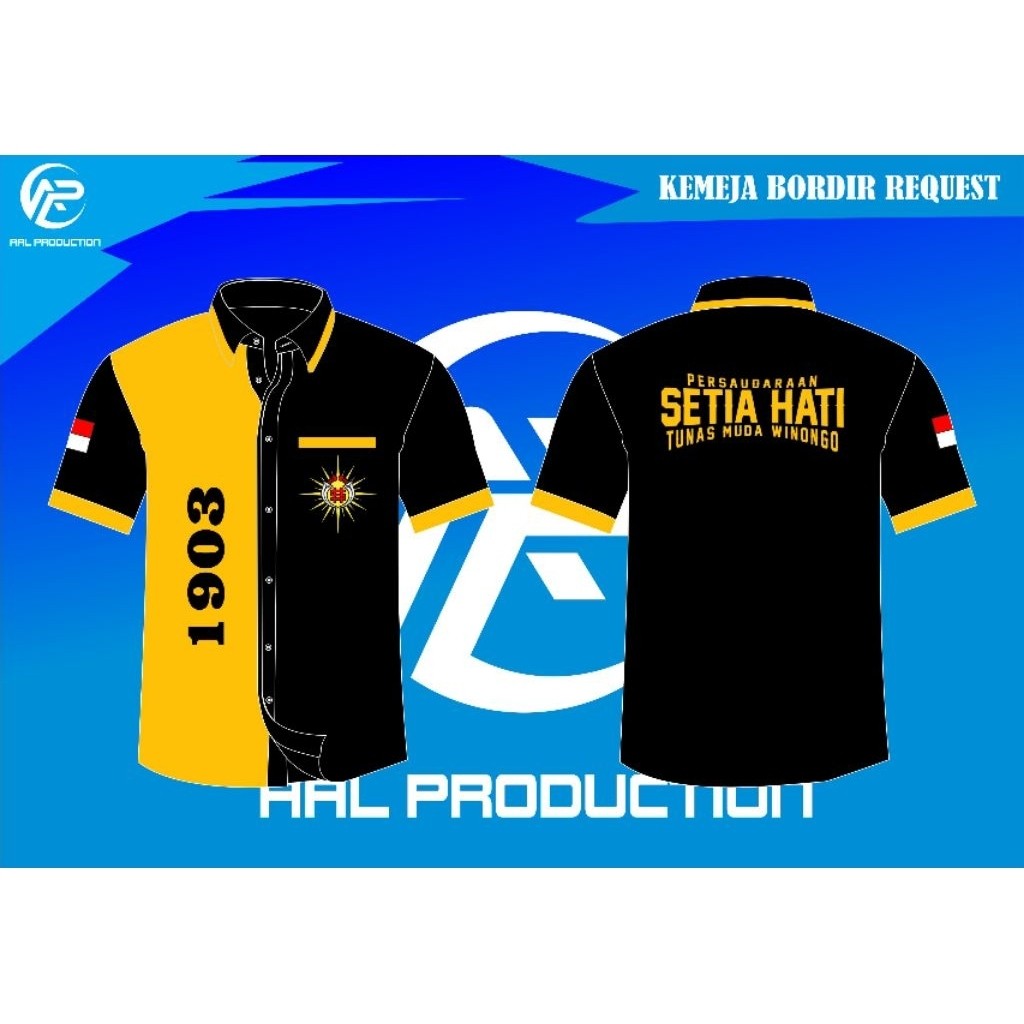 KEMEJA PSHW FULL BORDIR CUSTOM(FREE DESAIN)
