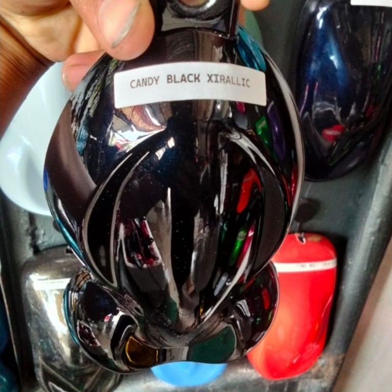 cat motor warna candy black xirallic cat pu #cat custom # cat otomotif