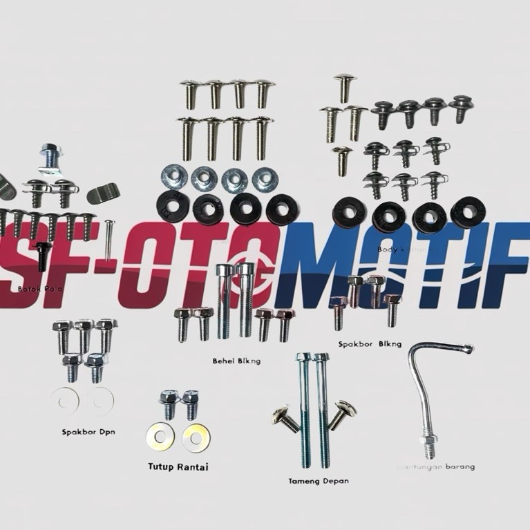 Baut Fizr Full Set / Baud Yamaha Fizr Full Set Force One / COD Baut Fizr Force One Full Set