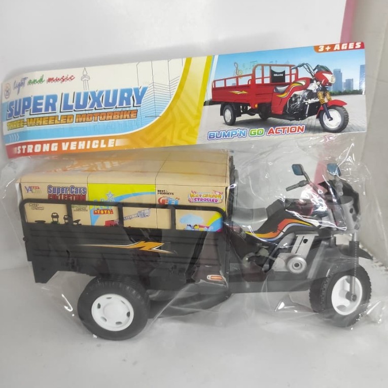 Mainan Anak Motor Roda 3 BO Lampu Musik Mainan Mobil Tossa Bak OT 07