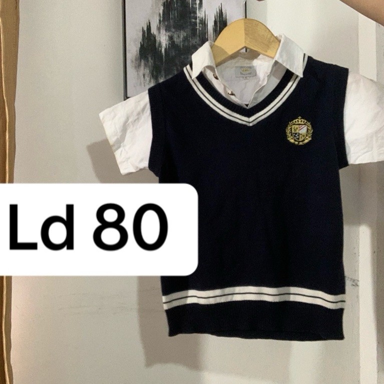 atasan sekolah blazer kemeja minus