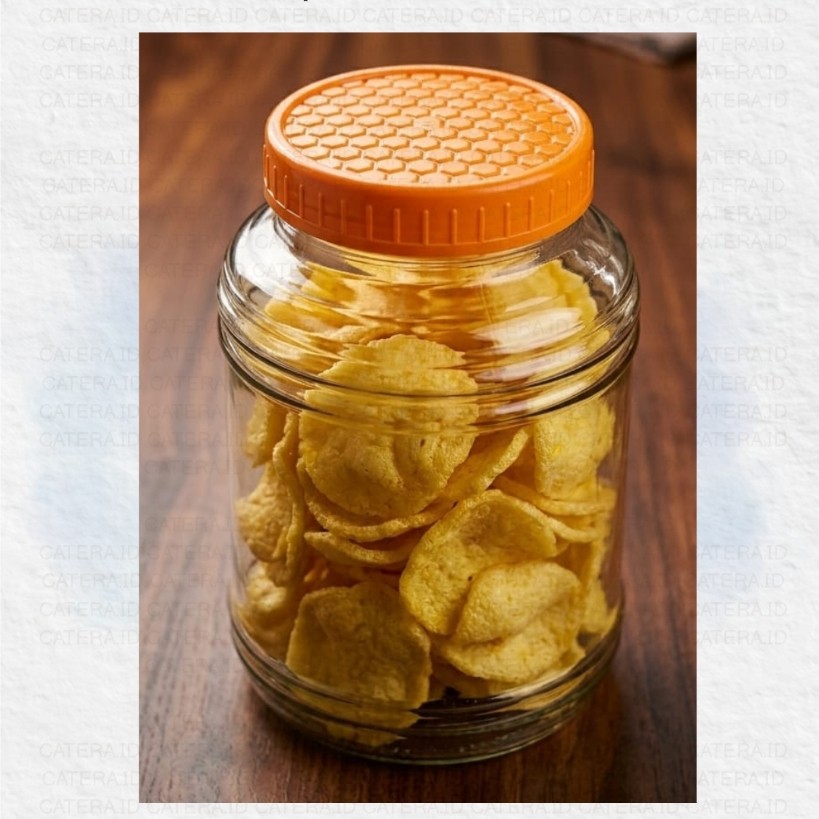 Catera.id/Toples Kaca Jumbo 3 Liter/Toples Kerupuk/Toples Besar/Toples Kopi Kiloan/Toples Lebaran/To