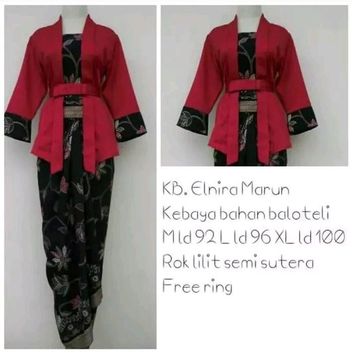 Sale- Stelan Kebaya Kutubaru Elnira Silver Kombinasi Terbaru Kebaya Modern Set Kartini Wisuda