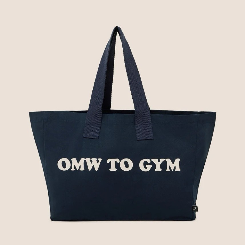 Gym Shark SLOGAN TOTE Navy