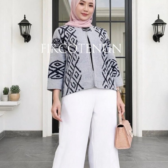Outer Nikita - Atasan Tenun Wanita - Outer tenun Troso - Blouse Tenun Troso